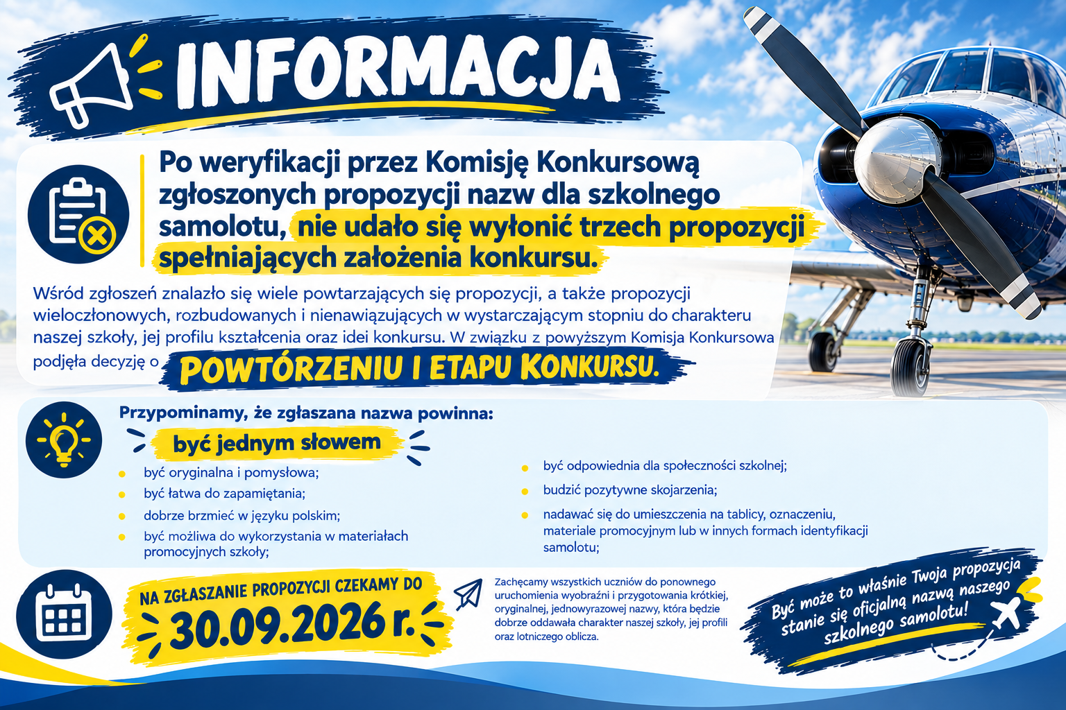 NAZWIJ NASZ SAMOLOT